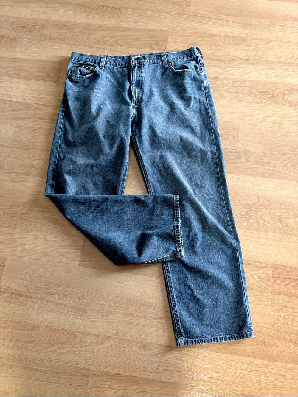 Dkny Men's Straight-Leg Dark Blue Denim Jeans 40x32